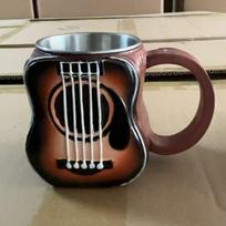 Funny Musical Instrument Coffee Mug Piano Guitar Style Coffee Cup Funny Drinkware Beer Milk Water Cup 101-200ml žalia
