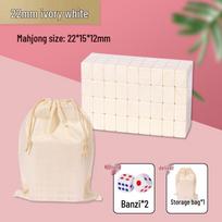 Compact Travel Mahjong Set - 22mm/24mm Pocket Size for Dorms and Travel