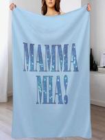 Nauja Mamma Mia -Disko- Mesti pledas Lova Vienvietis Minkštas pliušinis langeliu mados sofoms pledai 75X95CM pilka spalva
