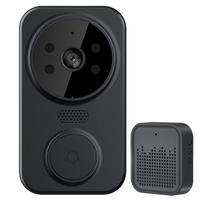 WiFi Smart Video Doorbell Camera Night Vision Smart Visual Doorbell APP Remote Monitoring Intelligent Doorbell for Home Security juoda