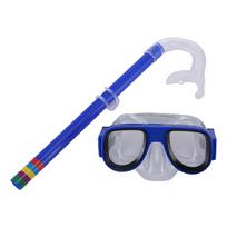 Diving Mask Mask Silicone Mask Snorkel Kid Diving Tube Underwater Swim Equipment Diving Eye Mask One Size mėlyna