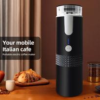 Portable Electric   Coffee, Machines 6oz Single Serve   Coffee Maker with Cup Coffee Powder and Capsule Bin,Automatic Brew for Camping Trave