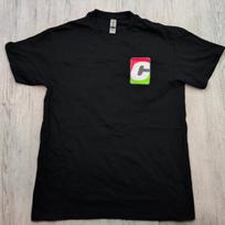 Chappelle pasaulinio turo marškinėliai vyriški, dydis M, su logotipu, Gildan Heavy Cotton, juodi S