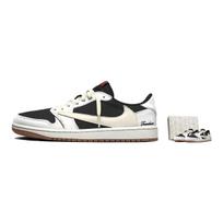 Jordan x Travis Scott Air Jordan 1 Amortizuojantys Atsparūs trinčiai Žemi Batai Krepšinio Batai Unisex Balti DZ4137-700(Komanda1803-3) 35.5