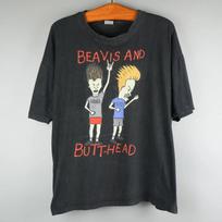 Vintažiniai 1990-ųjų Beavis And ButtHead marškinėliai, laisvo kirpimo, dydis L M black