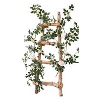 6FT Artificial Rose Vine Garland Fake Hanging Rose Ivy Plants Bendable Floral Garland Decoration for Wedding Home Party Garden Room Wall smėlis