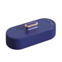 Ultrasonic Cleaner Machine Diamond Drunk Jewelry Cleaning 48kHz 2 Cleaning Modes 304 Stainless Steel Interior for Jewelry Glasses Dentures (Blue) mėlyna