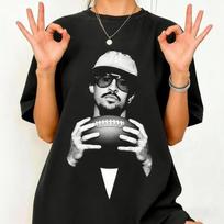Bad Bunny & Super Bowl Rugby graphic unisex shirt 2026 Summer New O-neck Men's Y2k retro Short Sleeve Tshirt fan gift M