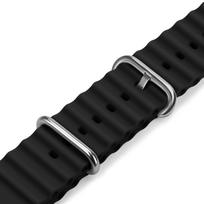Ocean Band For Samsung Galaxy Watch ultra Strap 47 mm sport Silicone Bracelet correa belt for Samsung Galaxy Watch 7 Ultra 47mm galaxy watch ultra juoda