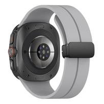 Magnetic Silicone For Samsung Galaxy watch ultra Strap 47mm Accessories No gaps Bracelet correa galaxy watch 7 ultra band 47 mm Galaxy 7 Ultra 47mm šviesiai pilka spalva