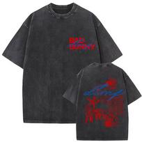 Vintage Washed Cotton T Shirts Bad Bunny Debi Tirar Mas Fotos DTMF Fans Gift Merch Tshirts Men Women Clothing Short Sleeve Tees L