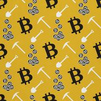 Outdoor Dekostoffe Oxford - Motiv Bitcoin I Dx522
