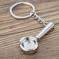 Metal 3D Creative Coffee Keychain Pitcher Cute Coffee Handle Keyring Creative Mini Creative Barista Coffee Keychain