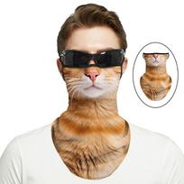 lce Silk Breathable Bandana Cycling Running Scarf Riding Hiking Sports 3D Animal Face Mask Cover Cool Scarf Neck Protection
