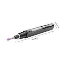 Cordless Rotary Tool Kit 6 Speed Rechargeable Drilling Pen Small Rotary Tool With Light For Jewelry Making Handcrafting Model pilka spalva