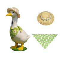 Decorative and Floral Bandana Set for Garden Statue Outdoor Animal Ornament Accessories One Size žalia