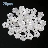 High Quality Round Flower Shape Buttons Pearlescent Two Holes Resin Sewing Buttons 11mm Sewing Accessories Scrapbook Decoration balta