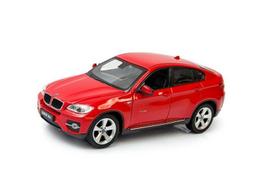 Bmw X6 Czerwony Auto Metalowe Model Kolekcjonerski Skala 1:24 Prezent
