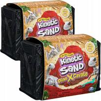 Kinetic Sand Wykopaliska Dinozaury - 2 Zestawy