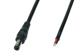 Kabel Przewód Zasilający Dc Wtyk Prosty 2.5/5.5Mm 1.5M Do Kamer Taśm Led