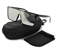 Męskie Okulary Przeciwsłoneczne Pilotki Pełne Lustro Uv400 Str-1647A