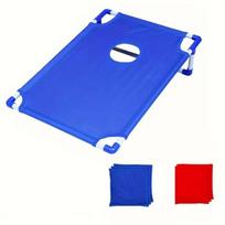 Throwing Cornhole Set Red Blue Cornhole Game Board Portable Bean Bags Game  Kids Adults mėlyna