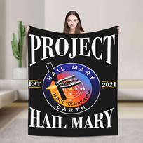 Projektas „Hail Mary“ Šilta antklodė svetainei Madingas pledas Žiemos iškylai Flanelinis patalynės užtiesalas 80x120cm