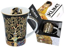 Kubek Porcelanowy Gustav Klimt Drzewo Życia Elegancki Prezent Dom