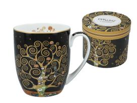 Kubek Porcelanowy Camio Do Kawy Herbaty Gustav Klimt Drzewo Życia