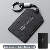 Suede NFC Smart Car Key Card Holder Protective Case Cover For BYD Seal Han EV Sealion 7 Song Plus Atto 3