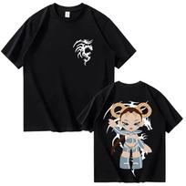 Lola Indigo Graphic Print T Shirt Men Women High Quality Summer Cotton T-shirt Vintage Aesthetic Loose Clothing S