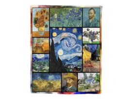 Koc Pled Narzuta Van Gogh Kolaż Dzieł Sztuki Ciepły Prezent 130X150