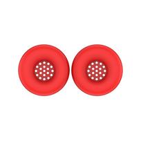 1Pair Silicone Ear Pads Cushion Cover Replacement Comfortable Earmuff Protective Cover Durable for Tonies Toniebox 2 Headphone raudona