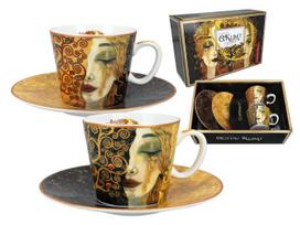 Zestaw 2 Filiżanek Espresso Gustav Klimt Złote Łzy Porcelana Prezent