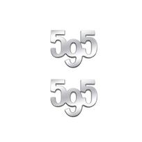 Automobilio lipdukas Metalinis 595 Logotipo Emblema Ženklelis Bagažinės Lipdukas Abarth 695 595 Competizione 70-mečiui