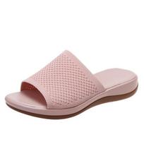 Šlepetės Moteriški Vasariniai Batai Moteriški Plokščiapadžiai Sandalai Kasdieniai Namų Lauko Šlepetės Sandalai Paplūdimiui Zapatos Mujer 35 šviesiai rausvos spalvos