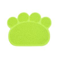 Waterproof Pet Cat Litter Mat Cute Claw Shape Feeding Pad PVC Easy Cleaning Double Layer Cats Toilet Mats for Pet Cats Supplies