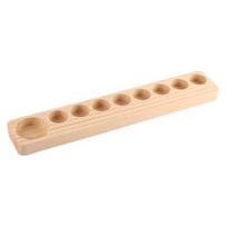 Essential Oil Stand Desktop Display Multifunctional Space-saving Storage Premium 9-Hole Wooden Perfume Bottle Storage Rack Makeup Organizer