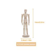 8/10/12 colių Menininko medinė manekeno figūrėlė Manekenas Eskizavimui Skulptūrai Modelis Sąnarių lėlė Natūralaus medžio galūnės Kūnas Žaislai