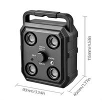 Naujas ultragarsinis lojimo stabdiklis šunų dresuotojas automatinis balso valdymas anti-dog barking naminių gyvūnėlių dresavimo reikmenys New four-head bark juoda