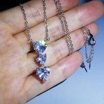 Love Water Drop Zircon Short Necklace for Women  Gold Plated Fashion Necklace for Women  European and American Quality