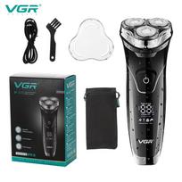 Three-head Floating Shaver Household Full Body Wash Digital Display Electric Shaver Rechargeable Shaver Clean Health Care Compact and Portable juoda