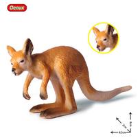 Oenux Klasikiniai Australijos Laukinių Gyvūnų Kengūros Koala Platikas Tasmanijos Velnias Echidna Kasuaras Modelis Figūrėlė Žaislas Vaikui Dovana