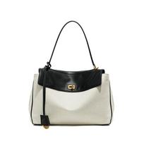Rodeo leather underarm bag women's commuter high-end tote bag shoulder messenger canvas women's large-capacity large bag juoda