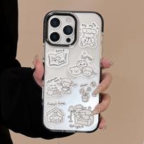 Magnetic Suction Suitable for IPhone16promax Apple 15 Mobile Phone Case 13 Simple Puppy Rotating Bracket 16promax