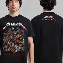 Metallica M72 Denveris 2025 1-osios nakties vietos marškinėliai Denveryje, Kolorade, Empower Field At Mile High, 2025 m. birželio 27 d. Dvispusis marškinėlis M