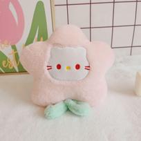 Cute creative flower 8-inch grab doll doll new wedding plush toy 20cm rožinė