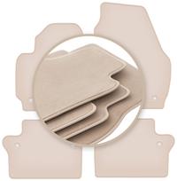 PREMIUM beige floor mats for: Volvo V70 III station wagon 2007-2016