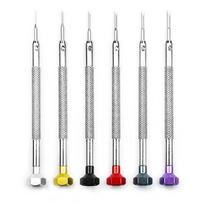 6pcs Precision Screwdriver 0.6-1.6mm Colored Slotted Screwdriver Watch Glasses Repair Hexagonal Head Screw Drivers Hand Tools China Mainland