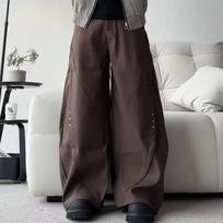 Men's Oversized Baggy Wide Leg Jeans High Waist Black Denim Pants Streetwear Trousers S ruda